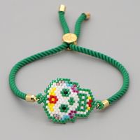 Halloween Ethnic Colored Skull Head Miyuki Bead Woven Bracelet Wholesale Nihaojewelry sku image 7