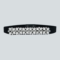 Fashion Color Diamond Elastic Woven Elastic Belt Wholesale Nihaojewelry sku image 2