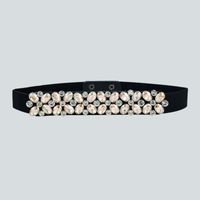 Fashion Color Diamond Elastic Woven Elastic Belt Wholesale Nihaojewelry sku image 3