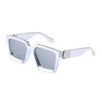 Fashion Diamond Big Square Frame Sunglasses Wholesale Nihaojewelry sku image 17