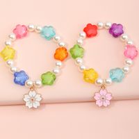 Flower Pendant Pearl Bracelet Wholesale Nihaojewelry main image 5