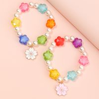 Flower Pendant Pearl Bracelet Wholesale Nihaojewelry main image 6
