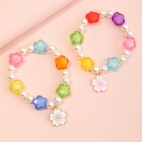 Flower Pendant Pearl Bracelet Wholesale Nihaojewelry sku image 1