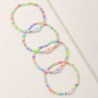 Ensemble De Bracelets Love En Perles De Riz Colorées En Gros Nihaojewelry main image 6