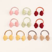 Bowknot Pearl Hair Accessories Hair Rope Hair Tie sku image 1