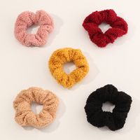 Solid Color Fluffy Hair Scrunchies Set Wholesale Nihaojewelry main image 3