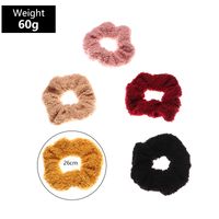 Solid Color Fluffy Hair Scrunchies Set Wholesale Nihaojewelry main image 7