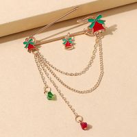 Christmas Series Color Bell Chain Tassel Pin Brooch Wholesale Nihaojewelry main image 2
