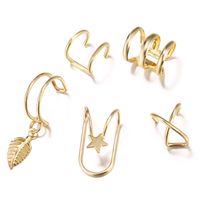 New Non-pierced Ear Clip Set 7-piece Creative Simple Alloy Earring Set sku image 6