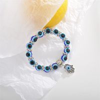 Retro Blue Eyes Palm Beads Pendant Bracelet Wholesale Nihaojewelry main image 5
