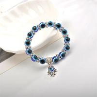 Retro Blue Eyes Palm Beads Pendant Bracelet Wholesale Nihaojewelry main image 6
