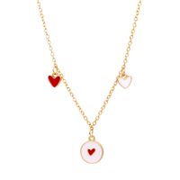 Koreanisches Rotes Herz Anhänger Halskette Großhandel Nihaojewelry main image 1