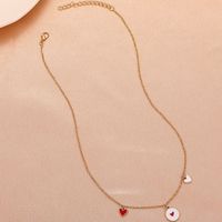 الكورية الأحمر القلب قلادة قلادة الجملة Nihaojewelry main image 4