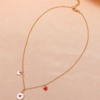 Korean Red Heart Pendant Necklace Wholesale Nihaojewelry main image 5