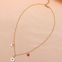 Koreanisches Rotes Herz Anhänger Halskette Großhandel Nihaojewelry main image 5