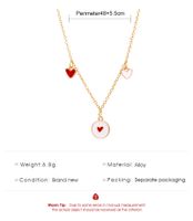 الكورية الأحمر القلب قلادة قلادة الجملة Nihaojewelry main image 6