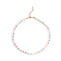 Bohemian Creative Geometric Colorful Beads Pearl Short Necklace Wholesale Nihaojewelry main image 6