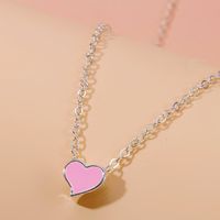 Korean New Creative Nectarine Heart Pendant Necklace Wholesale Nihaojewelry main image 1