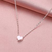 Korean New Creative Nectarine Heart Pendant Necklace Wholesale Nihaojewelry main image 5