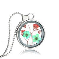 Mode Natürliche Pflanzenproben Getrocknete Blumenanhänger Halskette Großhandel Nihaojewelry main image 3