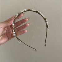 Rhinestone Pearl Korean Style Headband Wholesale Jewelry Nihaojewelry main image 6