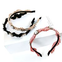 Fashion Folds Pearl Bow Hairband Wholesale Jewelry Nihaojewelry main image 3