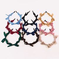 Korean Style Satin Bows Thin Hairband Wholesale Jewelry Nihaojewelry main image 3