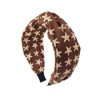 Starfish Printed Wide-brimmed Knot Retro Headband Wholesale Jewelry Nihaojewelry main image 6