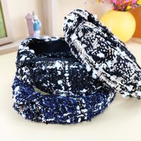 Cotton Velvet Cross-knotted Korean Style Wide-brimmed Headband Wholesale Jewelry Nihaojewelry main image 3
