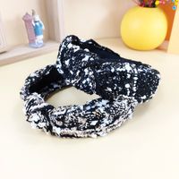 Cotton Velvet Cross-knotted Korean Style Wide-brimmed Headband Wholesale Jewelry Nihaojewelry main image 4