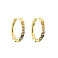 Simple Micro-incrusté Cercle Cuivre Plaqué Oreille Clip Gros Nihaojewelry main image 4