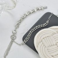 Korean Heart Bow Stitching Diamond Stainless Steel Clavicle Chain Wholesale Nihaojewelry main image 5
