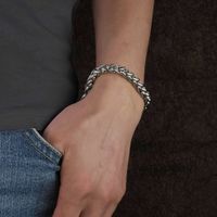 Stainless Steel Hip-hop Style Keel Chain Bracelet Wholesale Jewelry Nihaojewelry main image 3