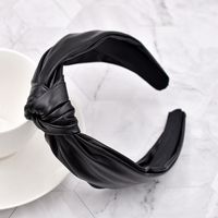 Leather Simple Knotted Headband Wholesale Jewelry Nihaojewelry main image 5