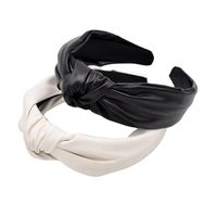 Leather Simple Knotted Headband Wholesale Jewelry Nihaojewelry main image 6
