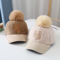 Korean Children's Embroidery Letters Teddy Wool Baseball Cap Wholesale Nihaojewelry main image 4