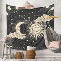 Bohemian Moon Cloud Night Tapestry Home Background Decoration Wholesale Nihaojewelry main image 4