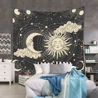 Bohemian Moon Cloud Night Tapestry Home Background Decoration Wholesale Nihaojewelry main image 5