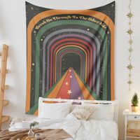 Bohemian Rainbow Lines Tapestry Home Background Decoration Wholesale Nihaojewelry main image 2