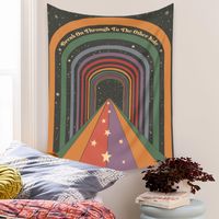 Bohemian Rainbow Lines Tapestry Home Background Decoration Wholesale Nihaojewelry main image 3