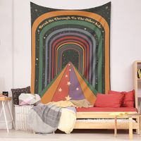 Bohemian Rainbow Lines Tapestry Home Background Decoration Wholesale Nihaojewelry main image 4