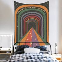 Bohemian Rainbow Lines Tapestry Home Background Decoration Wholesale Nihaojewelry main image 5
