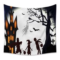 Halloween Room Wall Decoration Background Cloth Fabric Painting Tapestry Wholesale Nihaojewelry main image 6