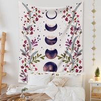 Vintage New Moon Flower Tapestry Home Bedroom Decoration Background Cloth Wholesale Nihaojewelry main image 3
