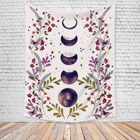 Vintage New Moon Flower Tapestry Home Bedroom Decoration Background Cloth Wholesale Nihaojewelry main image 6