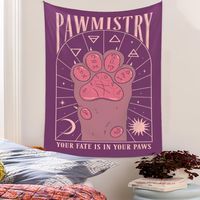 Bohemian Constellation Cat's Paw Tapestry Home Background Decoration Wholesale Nihaojewelry main image 1