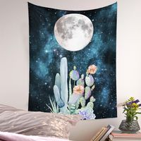 Bohemian Moon Cactus Tapestry Home Background Decoration Wholesale Nihaojewelry main image 1