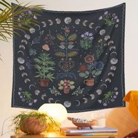 Vintage Moon Phase Tarot Tapestry Psychedelic Tapestry Background Cloth Wholesale Nihaojewelry main image 1