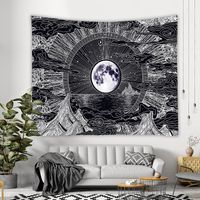 Bohemian Style Black And White Printed Tapestry Wholesale Nihaojewelry main image 3