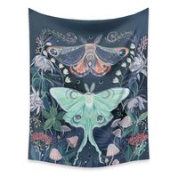 Butterfly Flower Printed Tapestry Wholesale Nihaojewelry main image 3